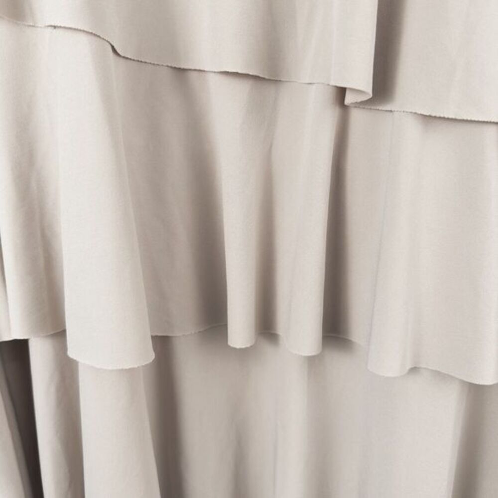Susan Graver Liquid Knit Tiered 3/4 Sleeve Top Womens 1X Beige Stretch A220987 - Picture 8 of 16
